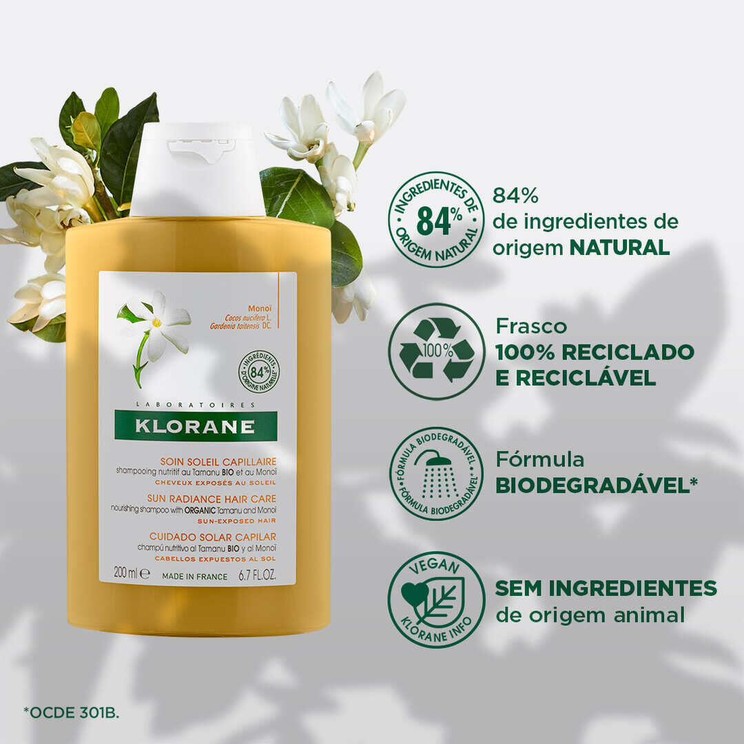 Champô Nutritivo Tamanu e Monoï - KLORANE -  - Imagem 5