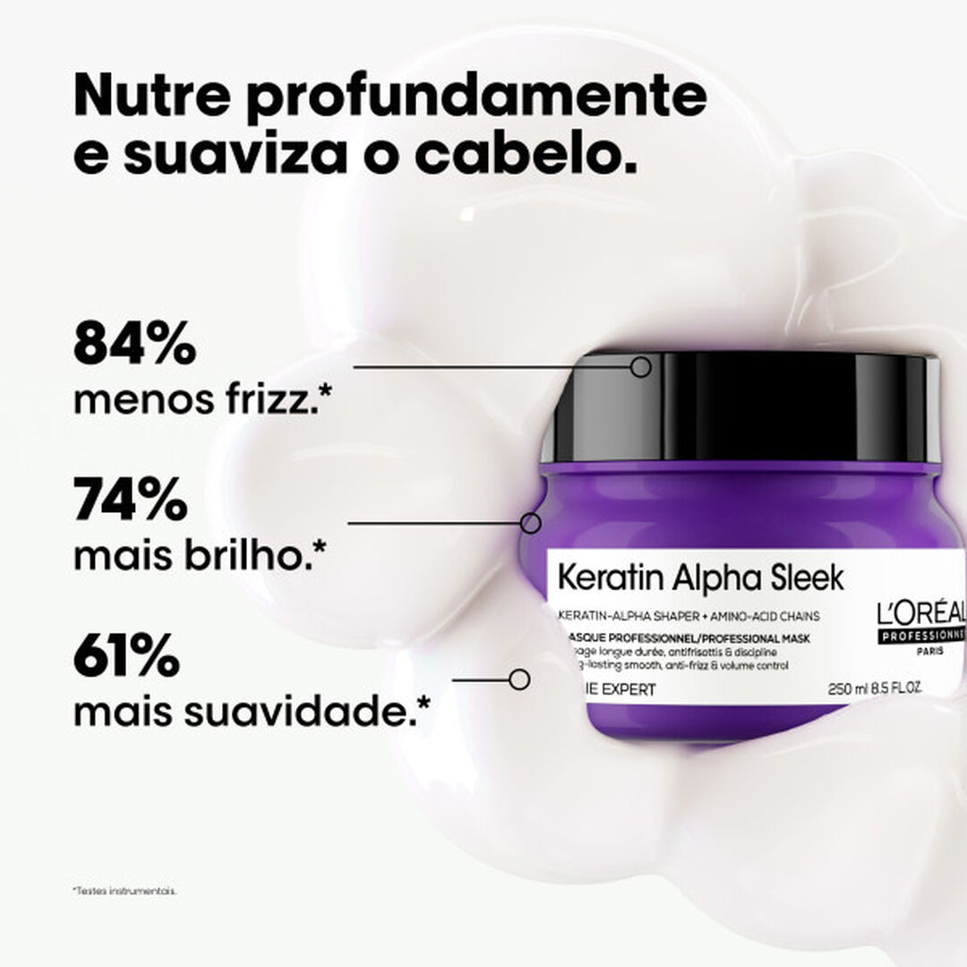 M&aacute;scara Keratin Alpha Sleek - L'OR&Eacute;AL PROFESSIONNEL - SERIE EXPERT - Imagem 3