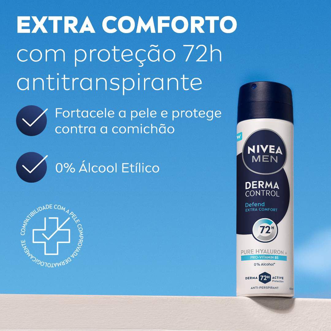 Derma Control Defend Desodorizante Spray - NIVEA -  - Imagem 4