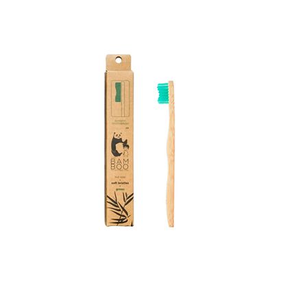 Toothbrush Kid Soft Green - The Bam & Boo Toothbrush - The Bamboo Toothbrush - Imagem