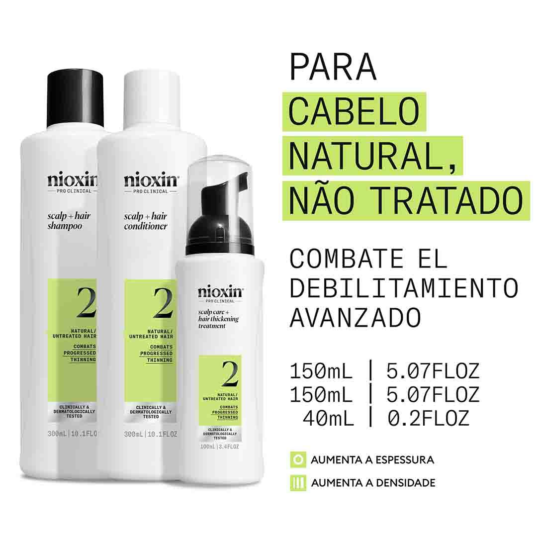 Kit Tratamento Cabelo Natural - Nioxin - Sistema 2 - Imagem 7