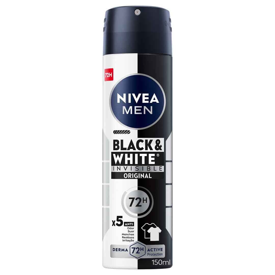 Black & White Invisible - Men Spray - NIVEA -  - Imagem 1