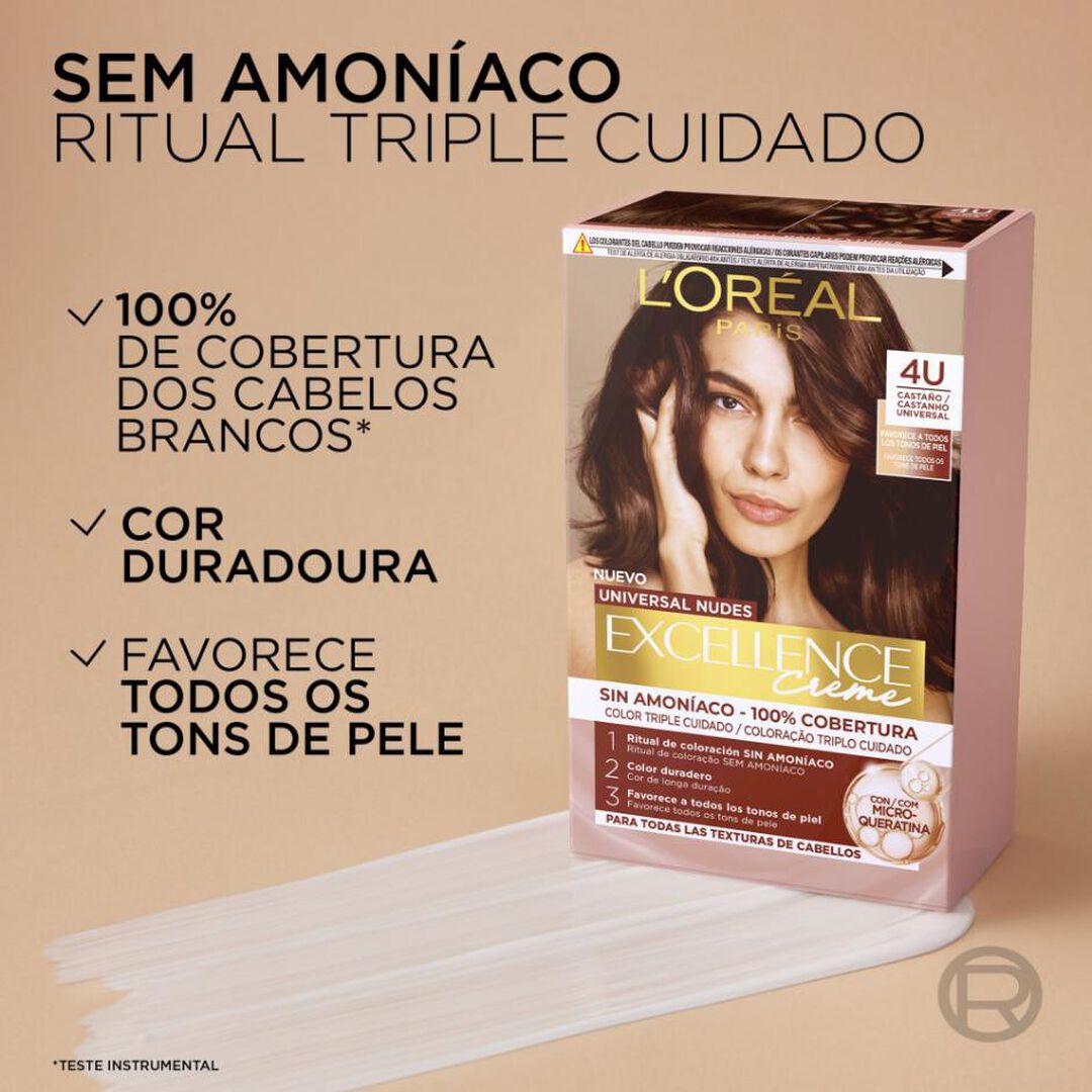 Excellence Creme Universal Nudes - L'OR&Eacute;AL COLORA&Ccedil;&Atilde;O - LOREAL COLORA&Ccedil;&Atilde;O - Imagem 2