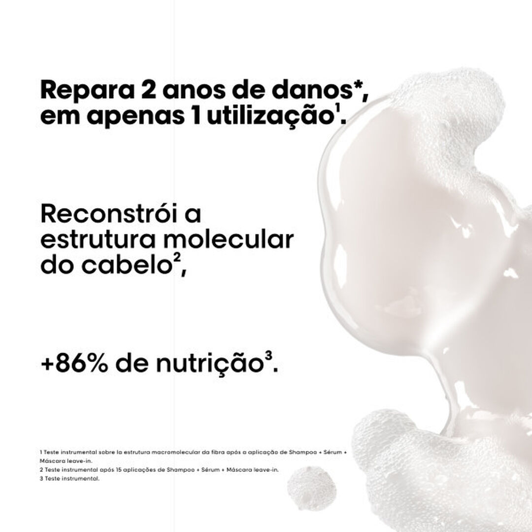 Recarga de Shampoo Absolut Repair Molecular - L'OR&Eacute;AL PROFESSIONNEL - SERIE EXPERT - Imagem 4