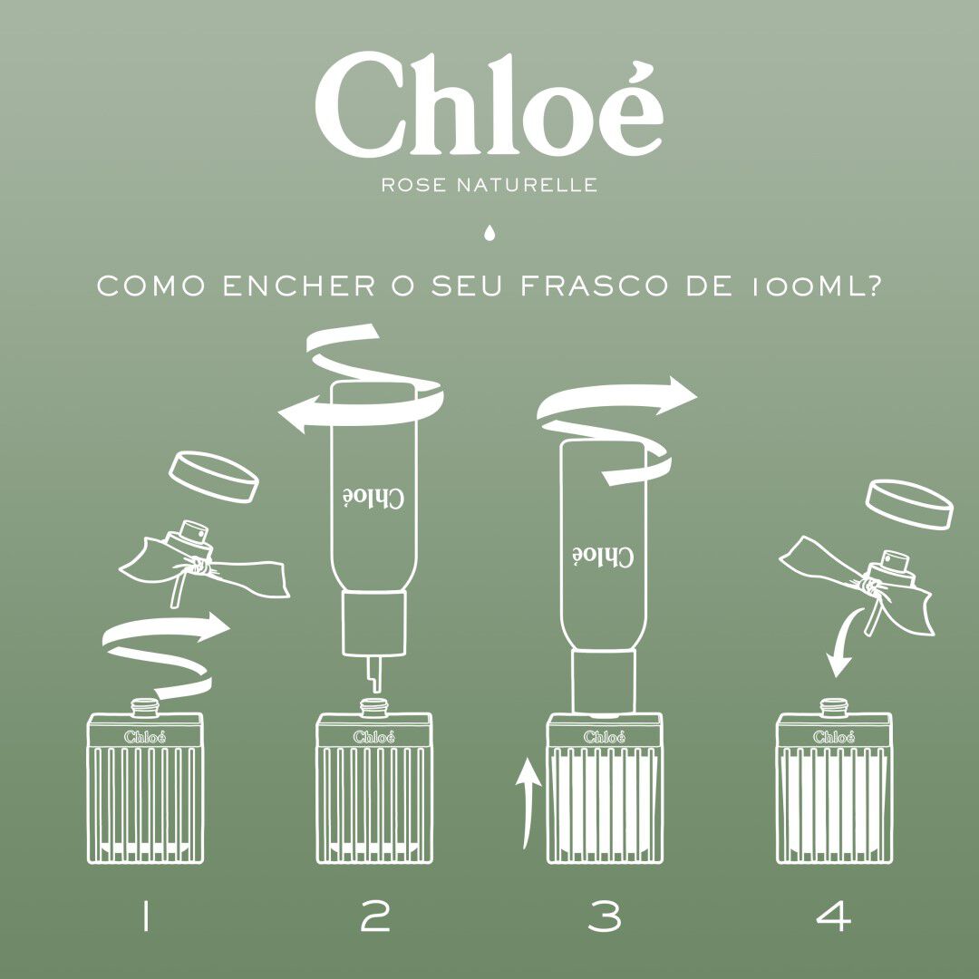 Chloe Signature Rose Naturelle 100ml Recarregável - CHLOÉ - CHLOÉ NATURELLE - Imagem 3