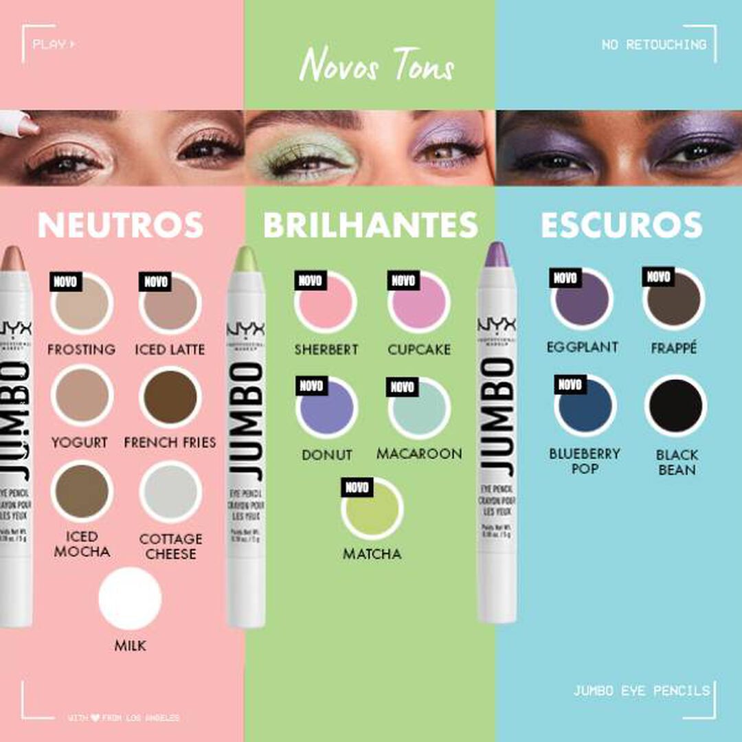 Jumbo Eye Pencil - Sombra em L&aacute;pis - NYX Professional Makeup -  - Imagem 4