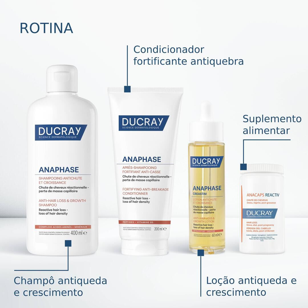 Ducray Anaphase Champô Antiqueda e Crescimento 200ml - DUCRAY -  - Imagem 3