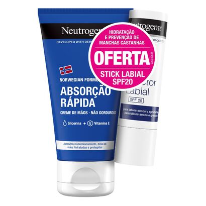 Promo Pack Creme Textura Ligeira + Stick Labial - NEUTROGENA -  - Imagem