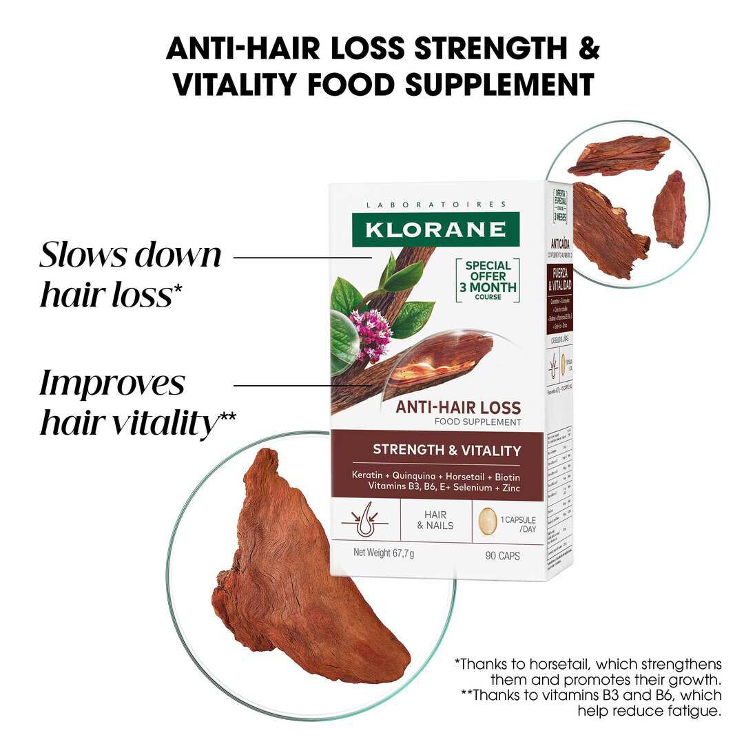 Cápsulas Quinina Antiqueda - KLORANE -  - Imagem 3