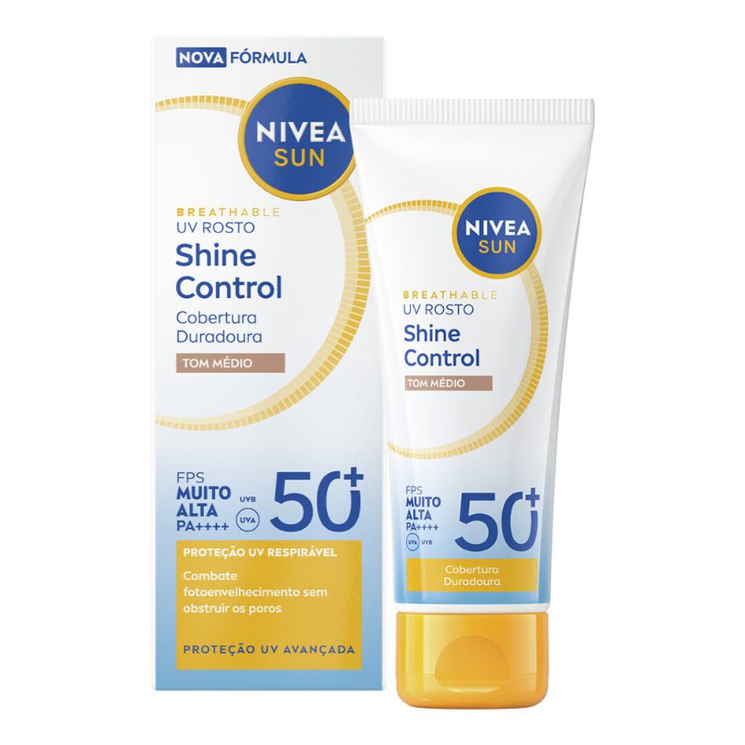 Creme UV Rosto BB Tinted NIVEA Sun 50+ (Tom M&eacute;dio) - NIVEA -  - Imagem 1