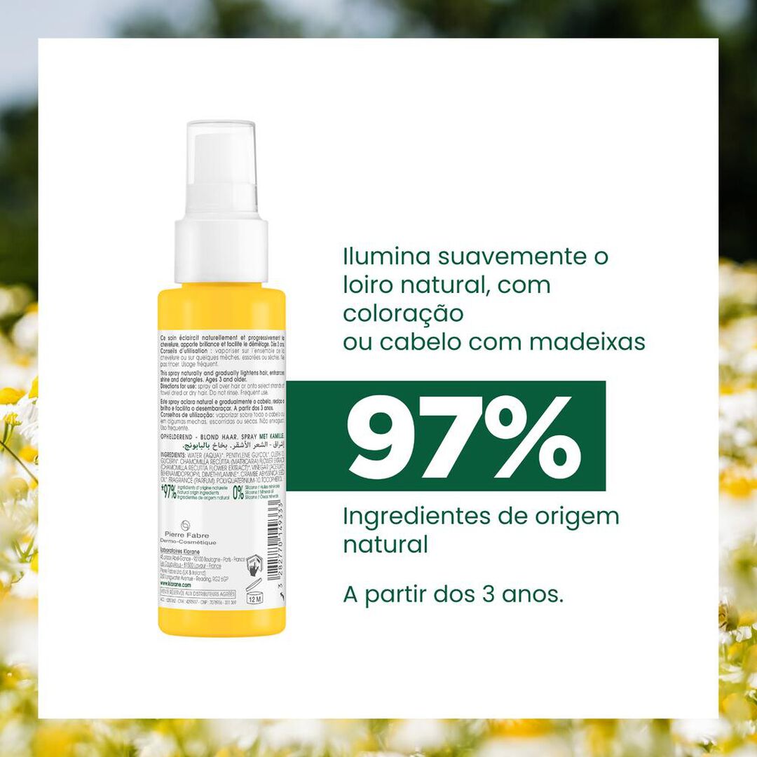 Spray Aclarador Camomila - KLORANE -  - Imagem 4