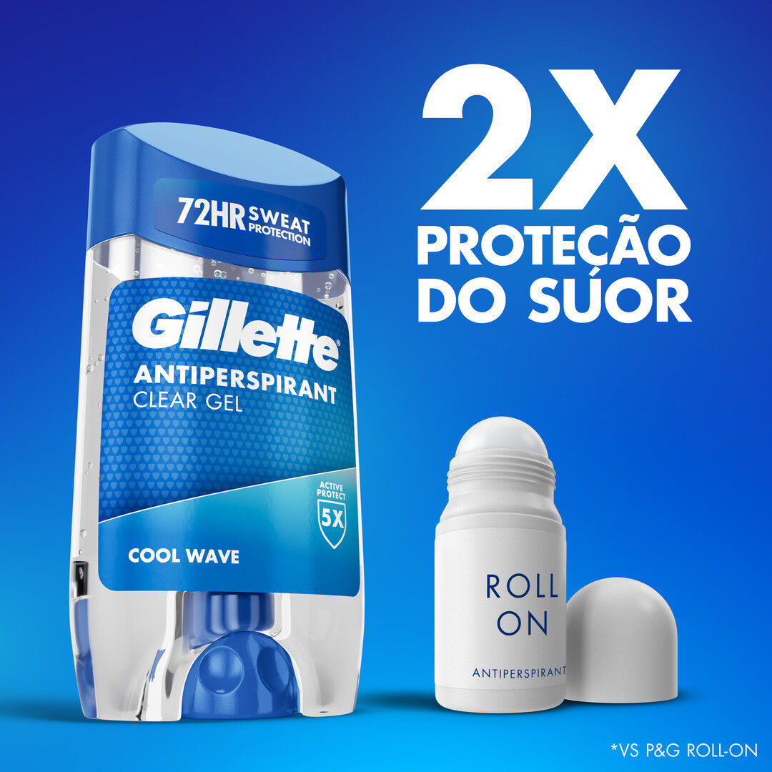 Desodorizante Stick Clear Gel Cool Wave - GILLETTE -  - Imagem 4
