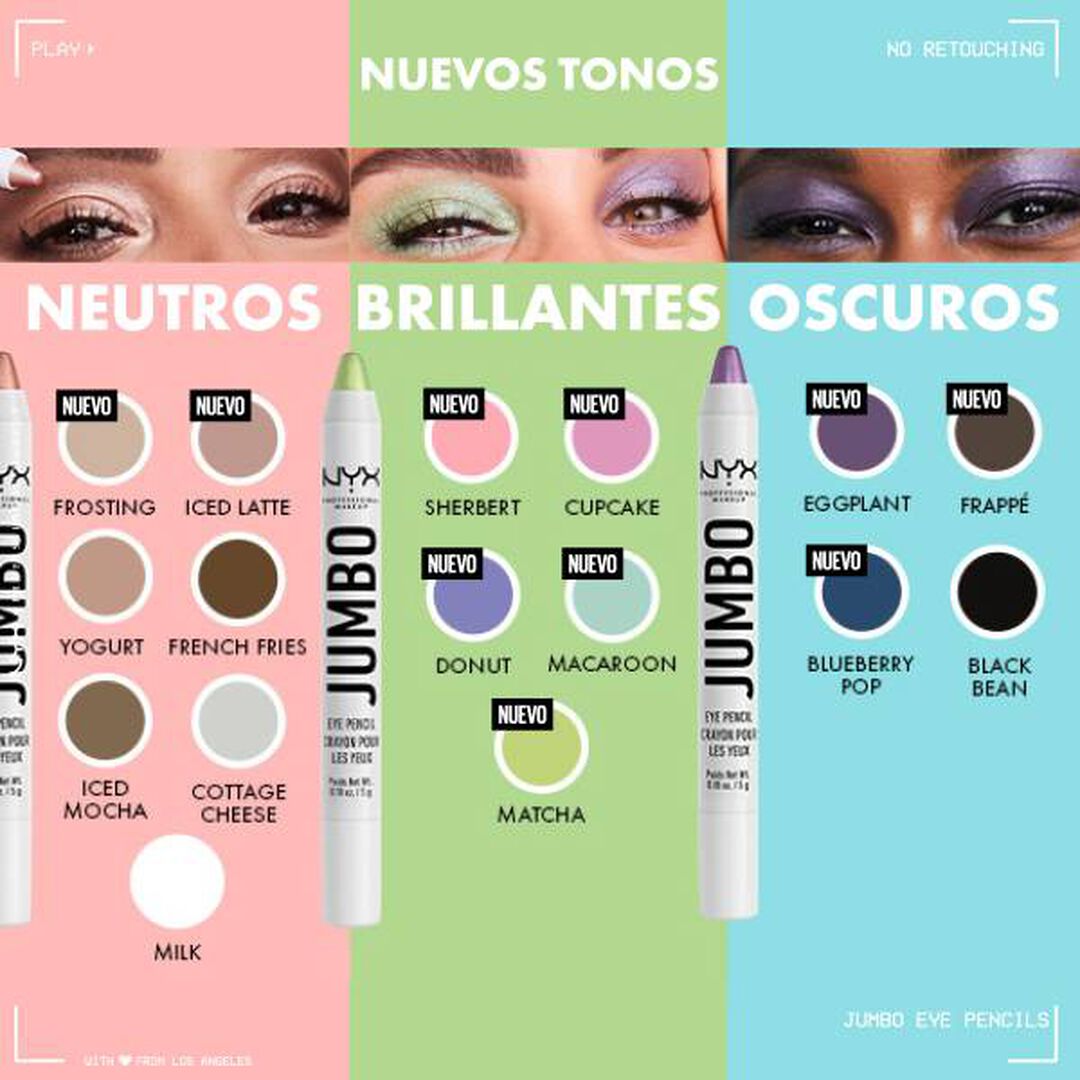Jumbo Eye Pencil - Sombra em L&aacute;pis - NYX Professional Makeup -  - Imagem 3