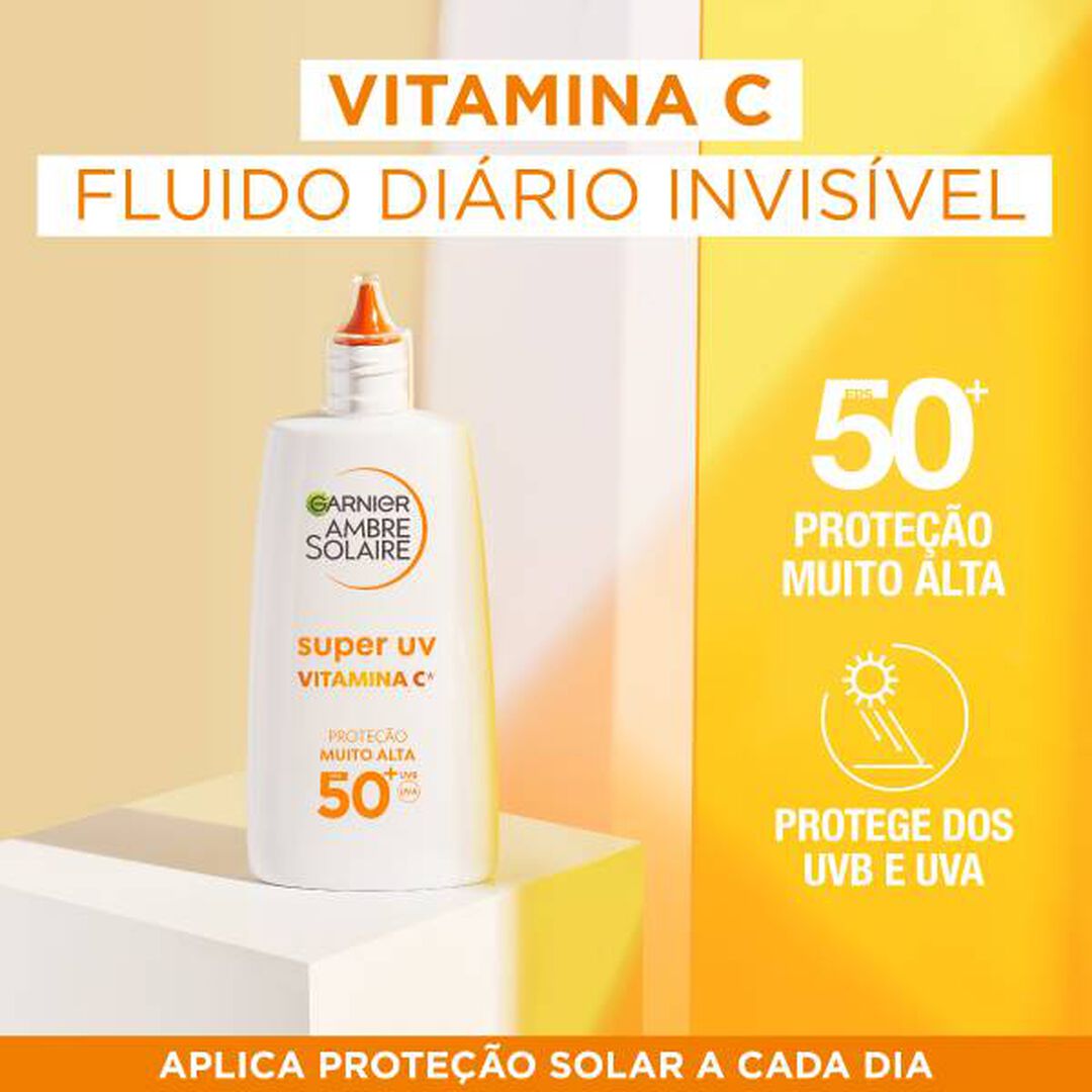 Super UV Vitamina C - Creme Flu&iacute;do FPS50+ - GARNIER AMBRE SOLAIRE - AMBRE SOLAIRE - Imagem 7
