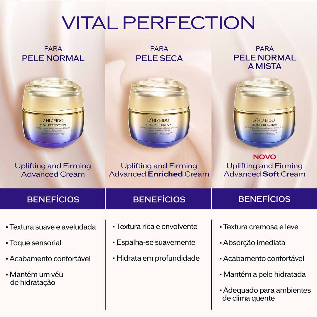 (REFILL) UPLIFTING & FIRMING ADVANCED CREAM SOFT - SHISEIDO - VITAL PERFECTION - Imagem 3