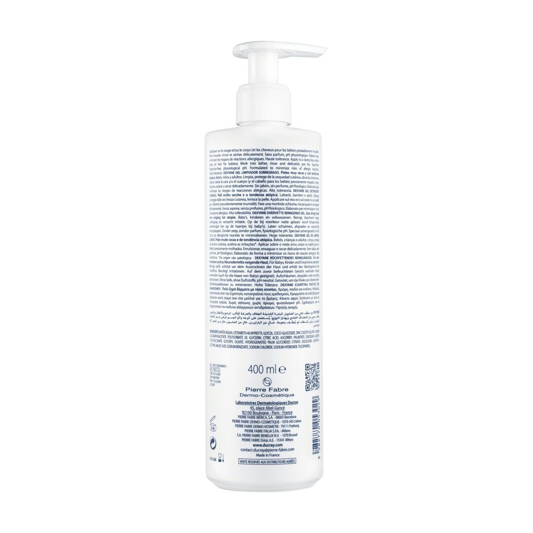 Ducray Dexyane Gel Limpeza 400ML - DUCRAY -  - Imagem 4