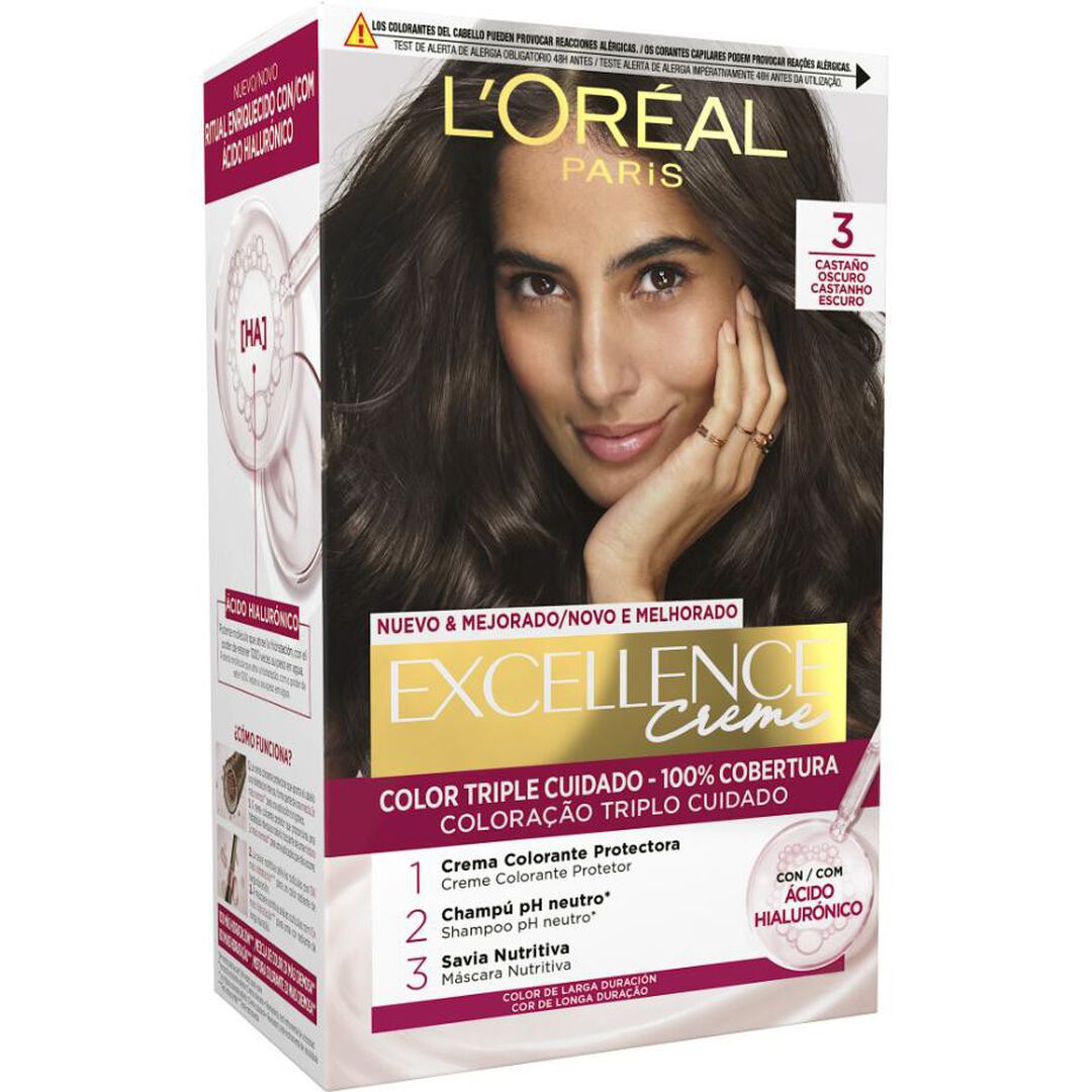 L'Or&eacute;al Excellence Creme - L'OR&Eacute;AL COLORA&Ccedil;&Atilde;O - LOREAL COLORA&Ccedil;&Atilde;O - Imagem 1