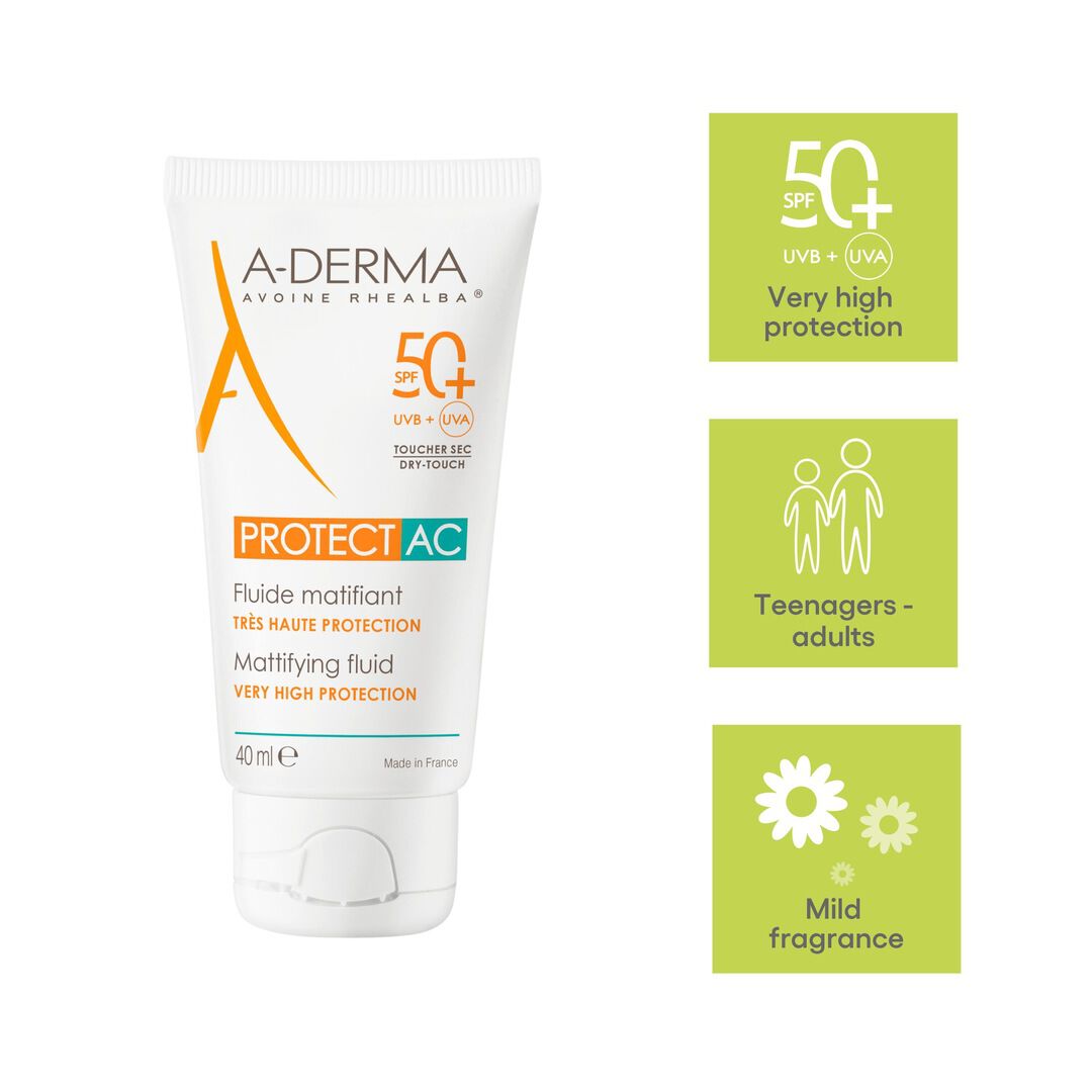 Fluído Solar Matificante FPS50+ - A-DERMA -  - Imagem 9