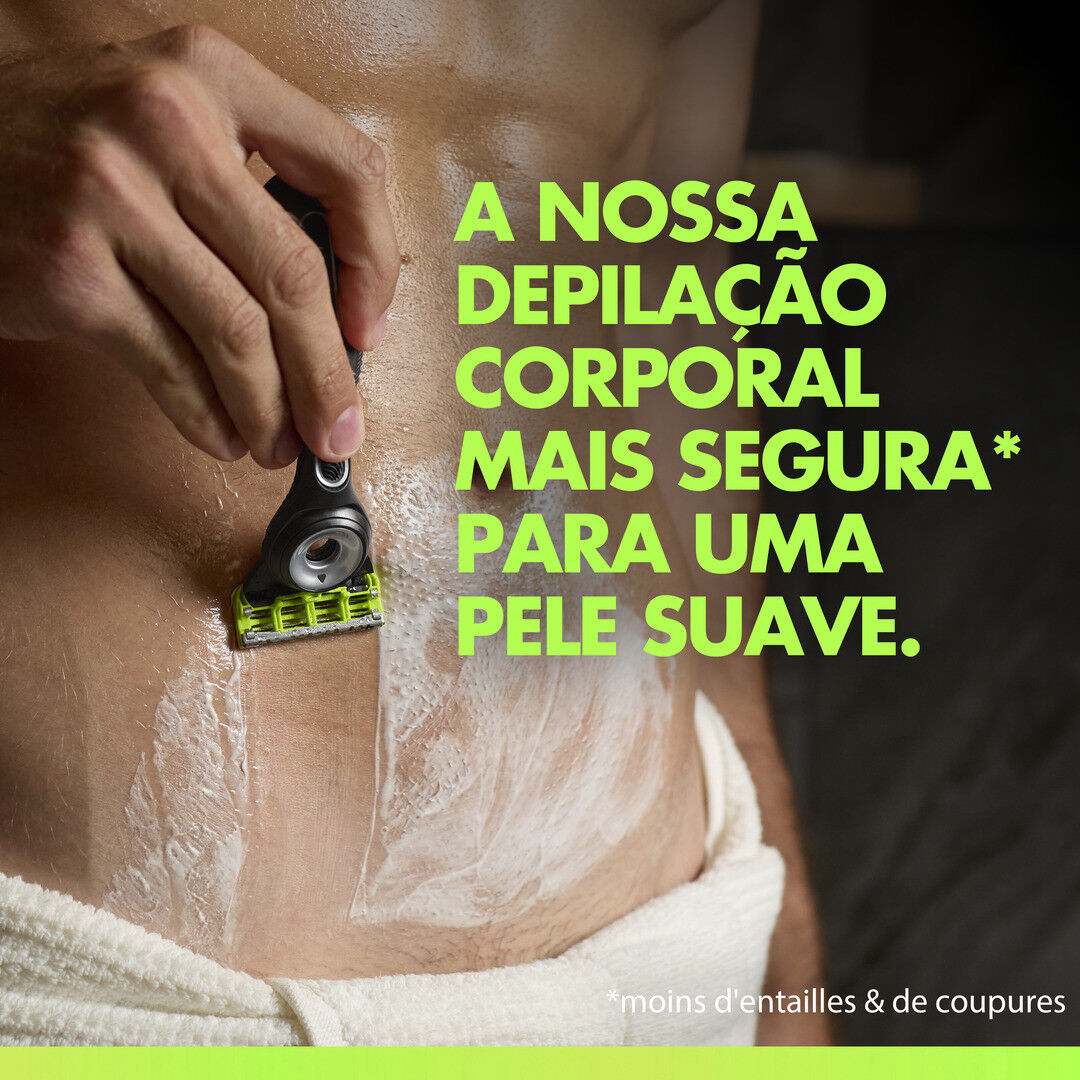 M&aacute;quina de Barbear Corporal (inclui suporte + Recarga) - GILLETTE -  - Imagem 2