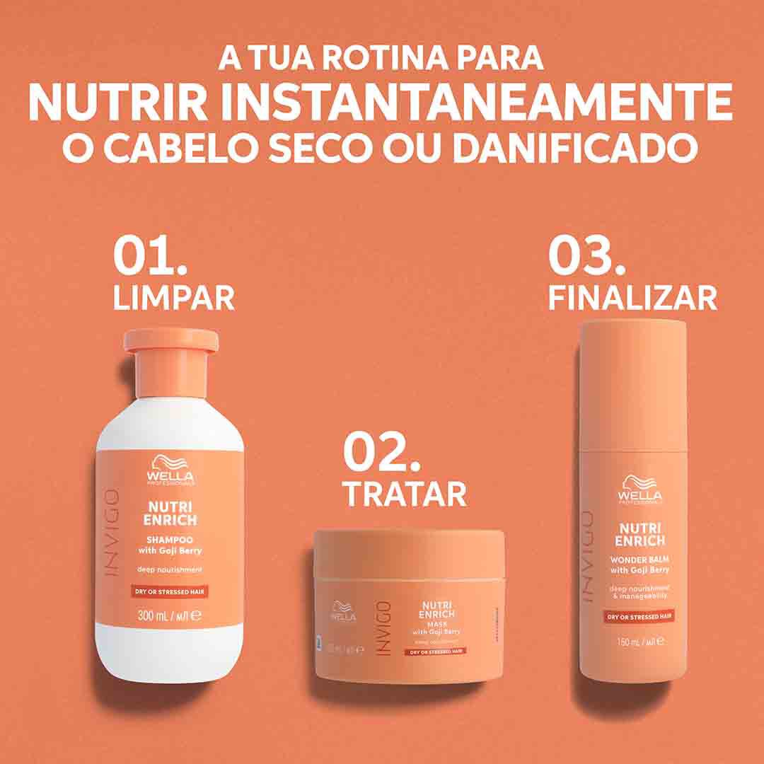 Máscara Nutri Enrich - WELLA HAIR CARE - Invigo - Imagem 8 Máscara Nutri Enrich - WELLA HAIR CARE - Invigo - Imagem 8