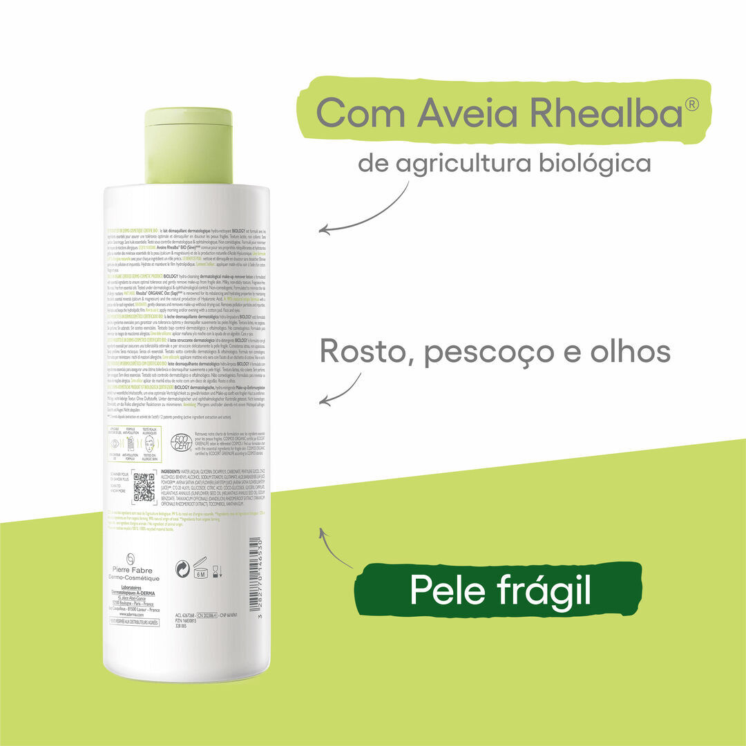 Biology Leite Desmaquilhante - A-DERMA -  - Imagem 7