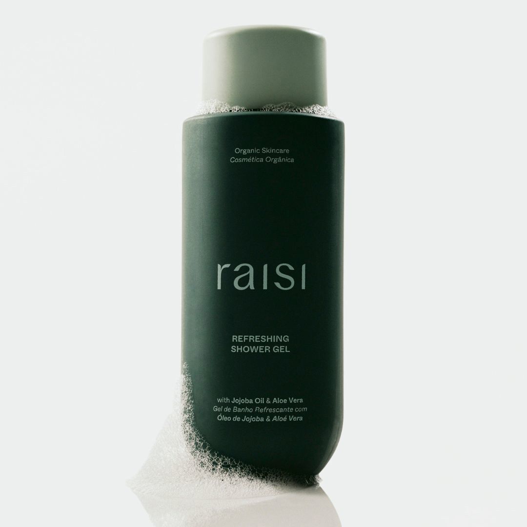 Gel de Banho Refrescante com &Oacute;leo de Jojoba & Alo&eacute; Vera - Raisi - Corpo - Imagem 4