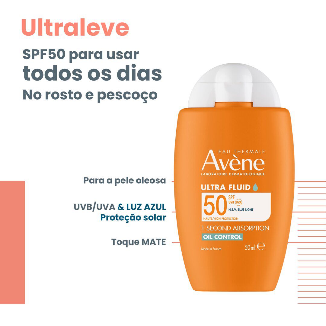 Protetor Solar Ultra Fluid Oil Control SPF50 - AVENE -  - Imagem 9