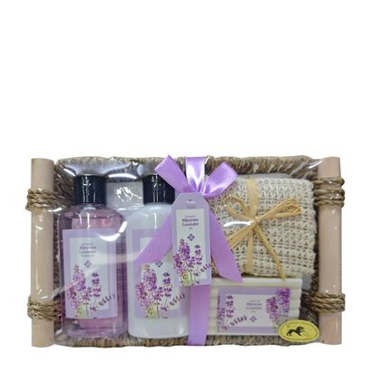 Cesta Natura Lavanda - LINHAS BANHO NATAL - ROSALEE COFRET BANHO - Imagem