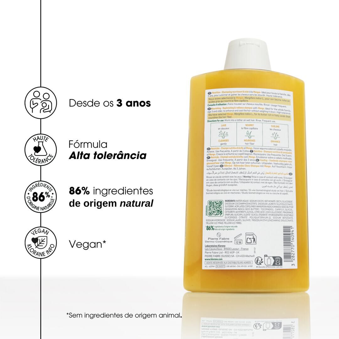 Champô Nutritivo Manga - KLORANE -  - Imagem 4