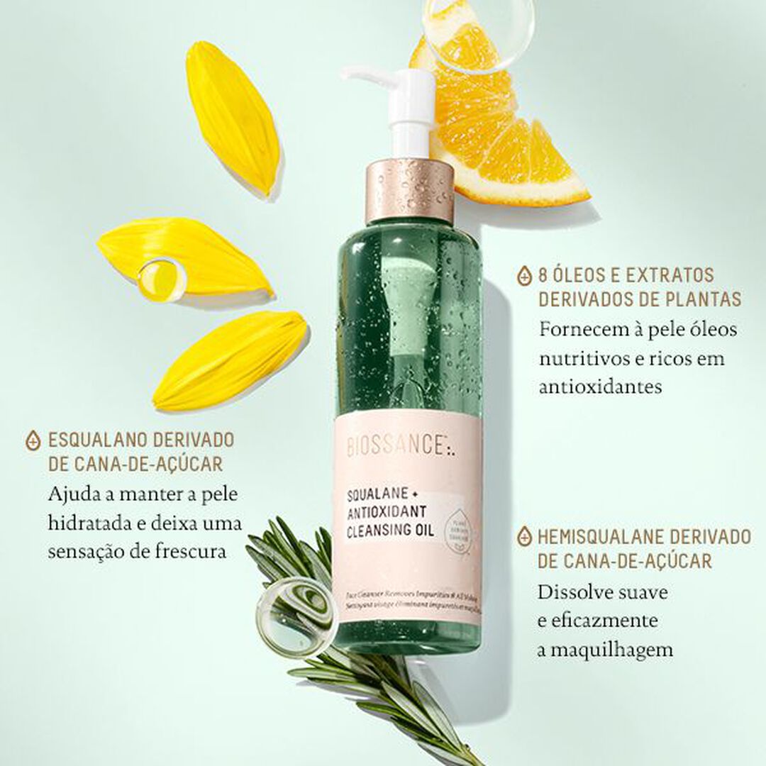 Squalane + Antioxidant Cleansing Oil - Biossance -  - Imagem 5