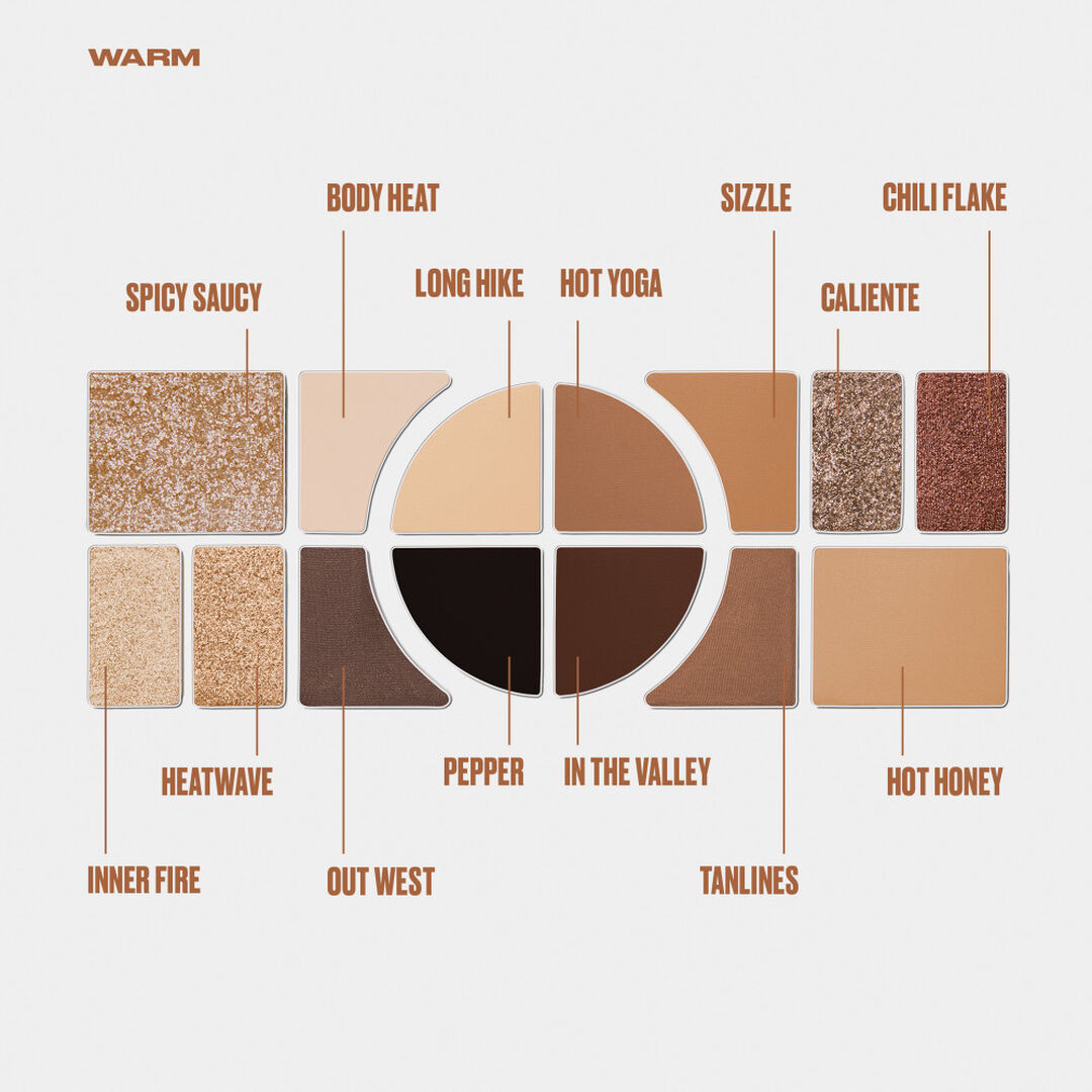 Naked Shaped Warm, Paleta de Sombras de Olhos, 14 tons multifuncionais - Urban Decay - Naked - Imagem 2