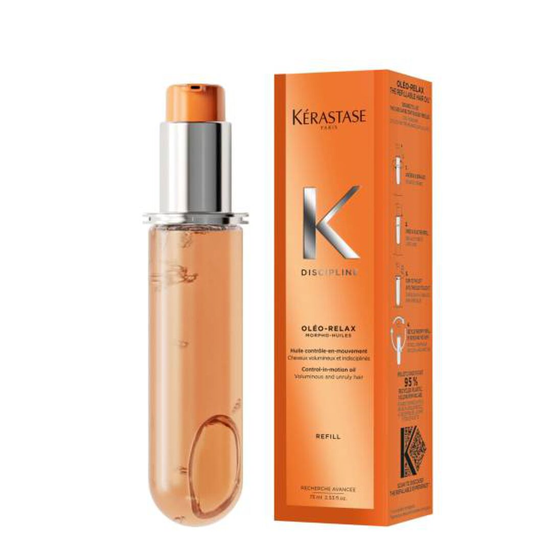RECARGA DE ÓLEO CAPILAR L'HUILE OLEO-RELAX PARA CABELO VOLUMOSO E INDISCIPLINADO - KERASTASE - Discipline - Imagem 3