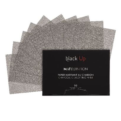 Charcoal Oil Blotting Paper - BLACK UP - Skincare - Imagem