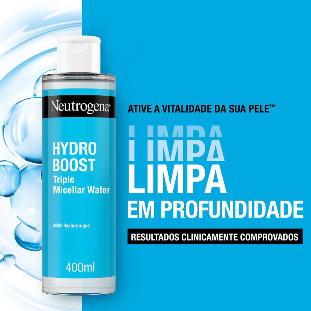 HYDRO BOOST Limpeza Boost Limpeza &Aacute;gua Micelar Tripla - NEUTROGENA -  - Imagem 2