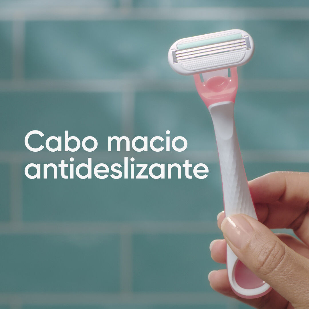 Venus Extra Comfort Oceana L&acirc;minas Descart&aacute;veis 3+1 - GILLETTE -  - Imagem 5