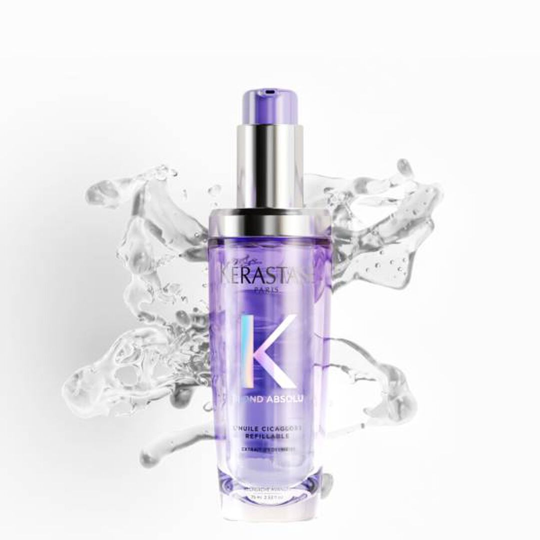 ÓLEO CAPILAR RECARREGÁVEL L'HUILE CICAGLOSS, PARA CABELO LOURO SENSIBILIZADO, ACLARADO OU COM MADEIXAS - KERASTASE - Blond Absolu - Imagem 3