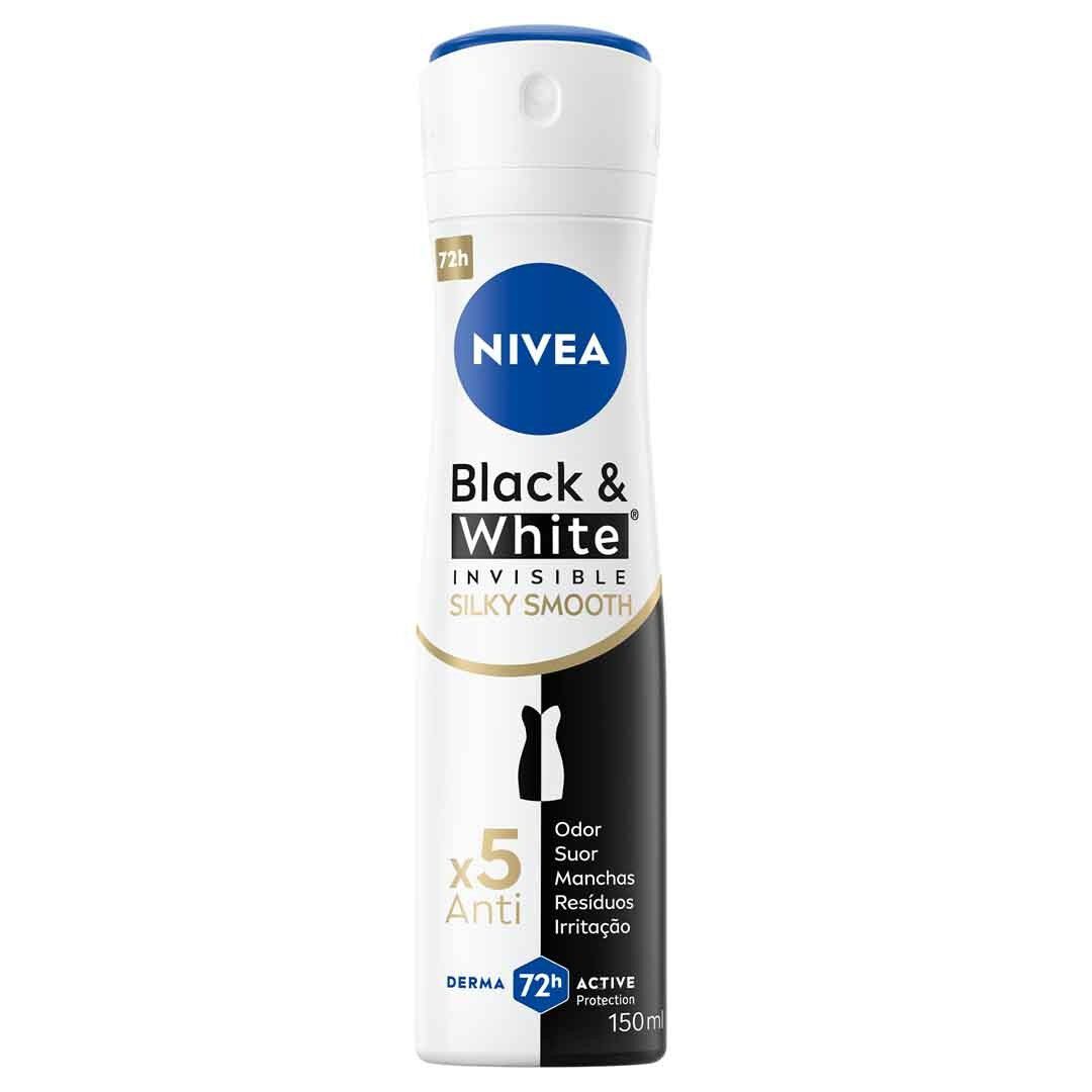 Spray Invisible for Black & White Silky Smooth - NIVEA -  - Imagem 1