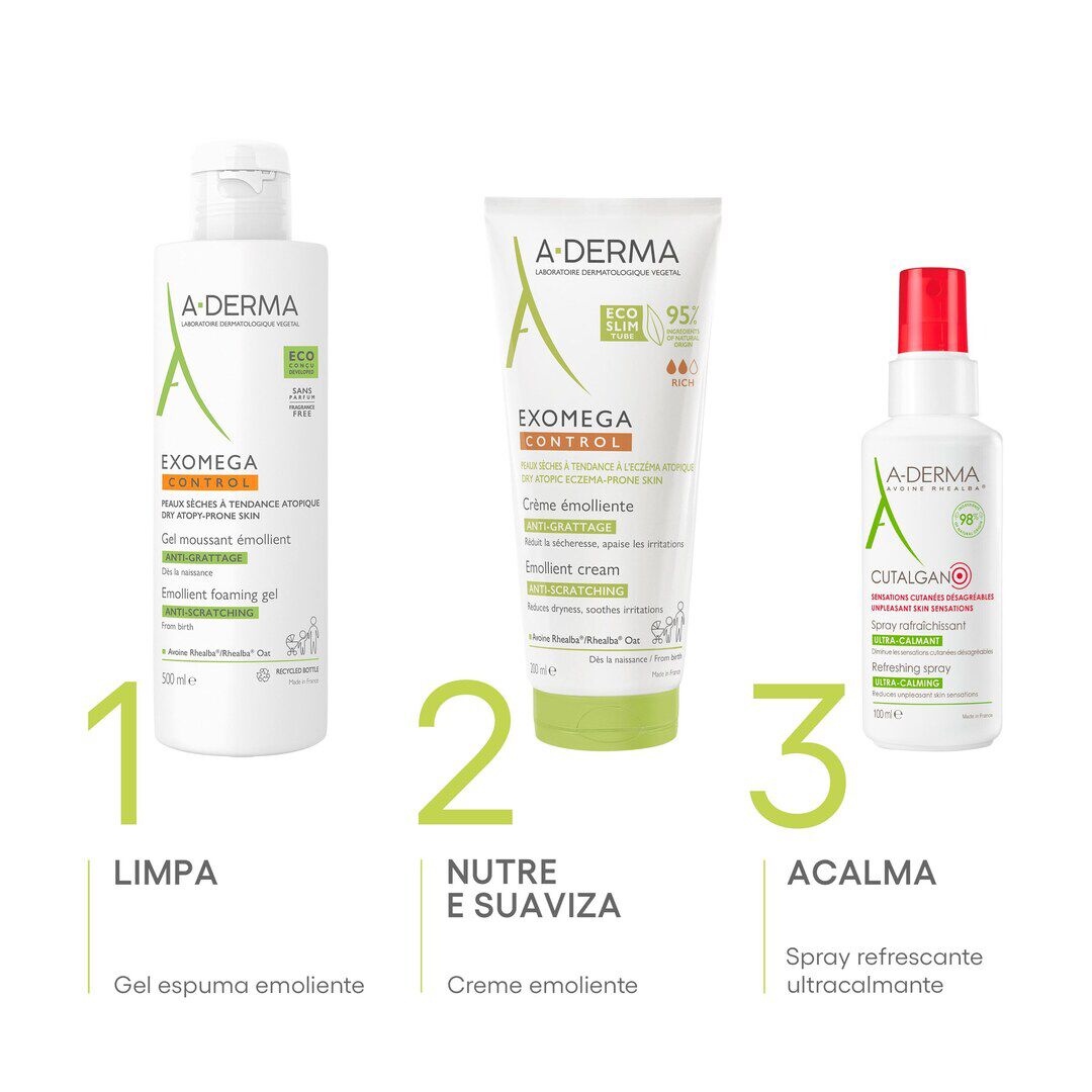 Exomega Control - Gel Espuma Emoliente - A-DERMA -  - Imagem 2