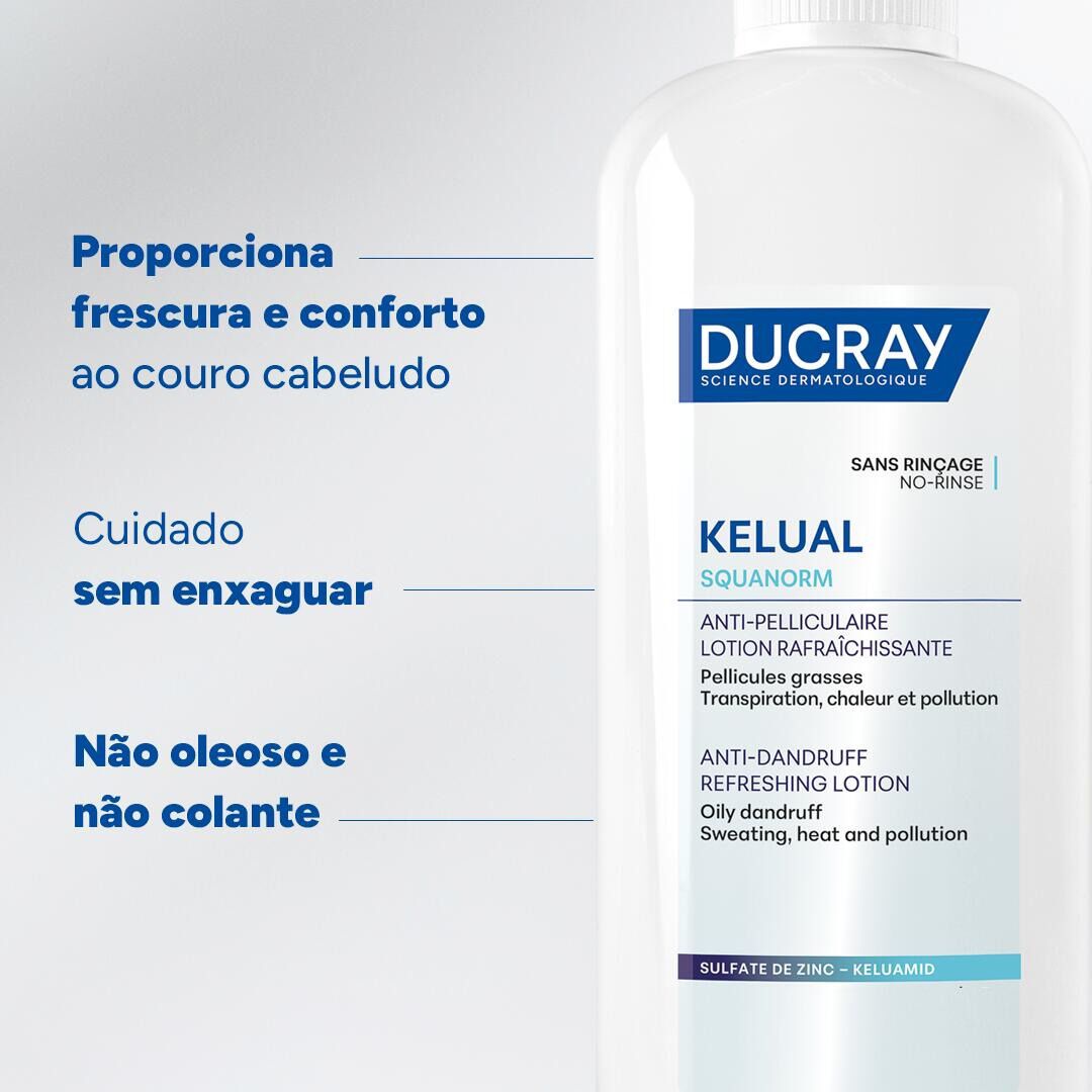 KELUAL SQUANORM Anticaspa Lo&ccedil;&atilde;o Refrescante - DUCRAY -  - Imagem 2