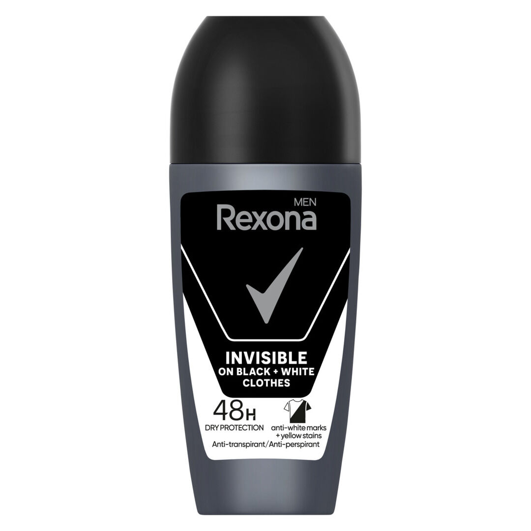 Desodorizante Roll-on Invisible Black&White 48H - REXONA -  - Imagem 1