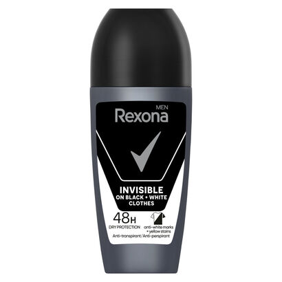 Desodorizante Roll-on Invisible Black&White 48H - REXONA -  - Imagem