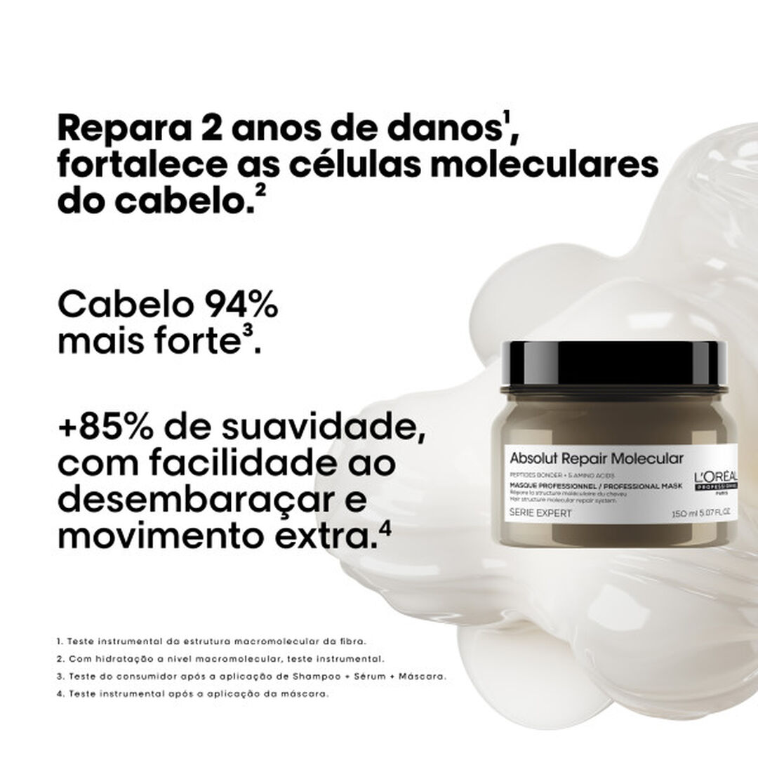 Absolut Repair Molecular M&aacute;scara - L'OR&Eacute;AL PROFESSIONNEL - SERIE EXPERT - Imagem 12