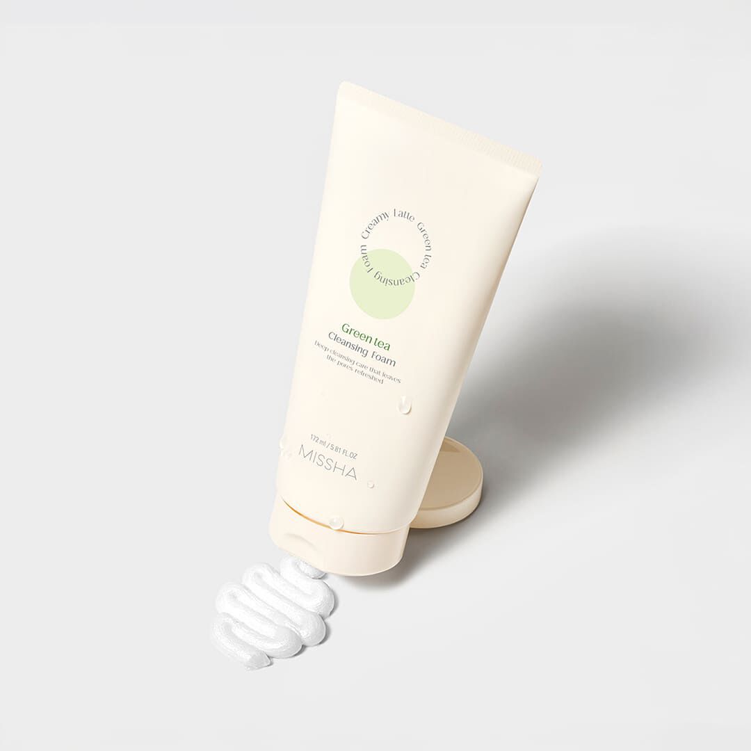 Creamy Latte Cleansing Foam - Green Tea - Missha -  - Imagem 2