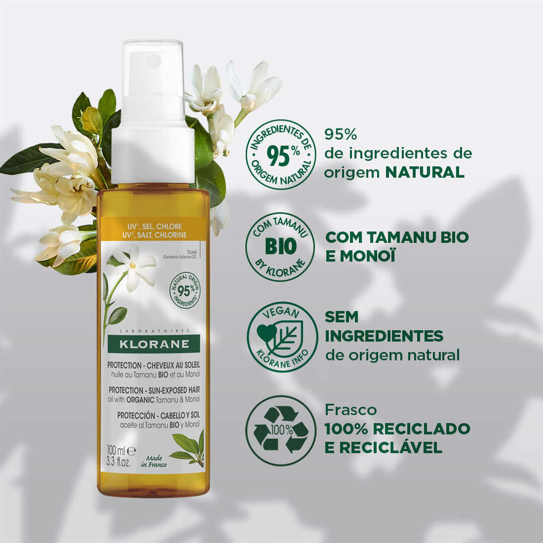 Óleo Capilar Proteção com Tamanu Bio e Monoï - KLORANE -  - Imagem 6