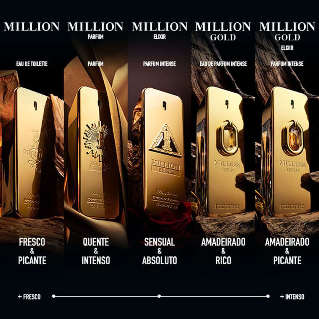 ELIXIR, PARFUM INTENSE - RABANNE - Million Gold - Imagem 4