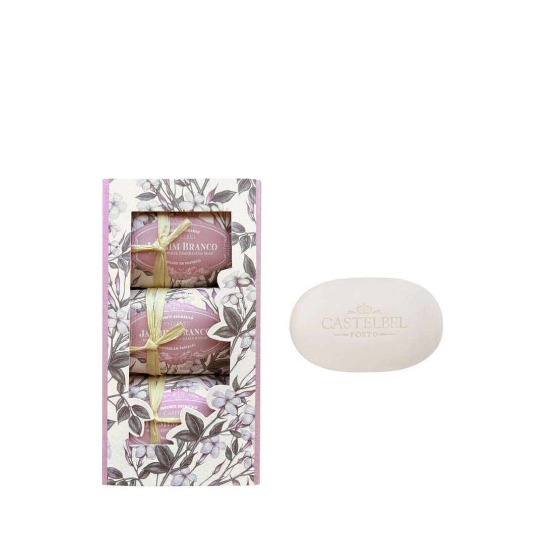 Conjunto de Sabonetes - Castelbel - JASMIM BRANCO - Imagem 1