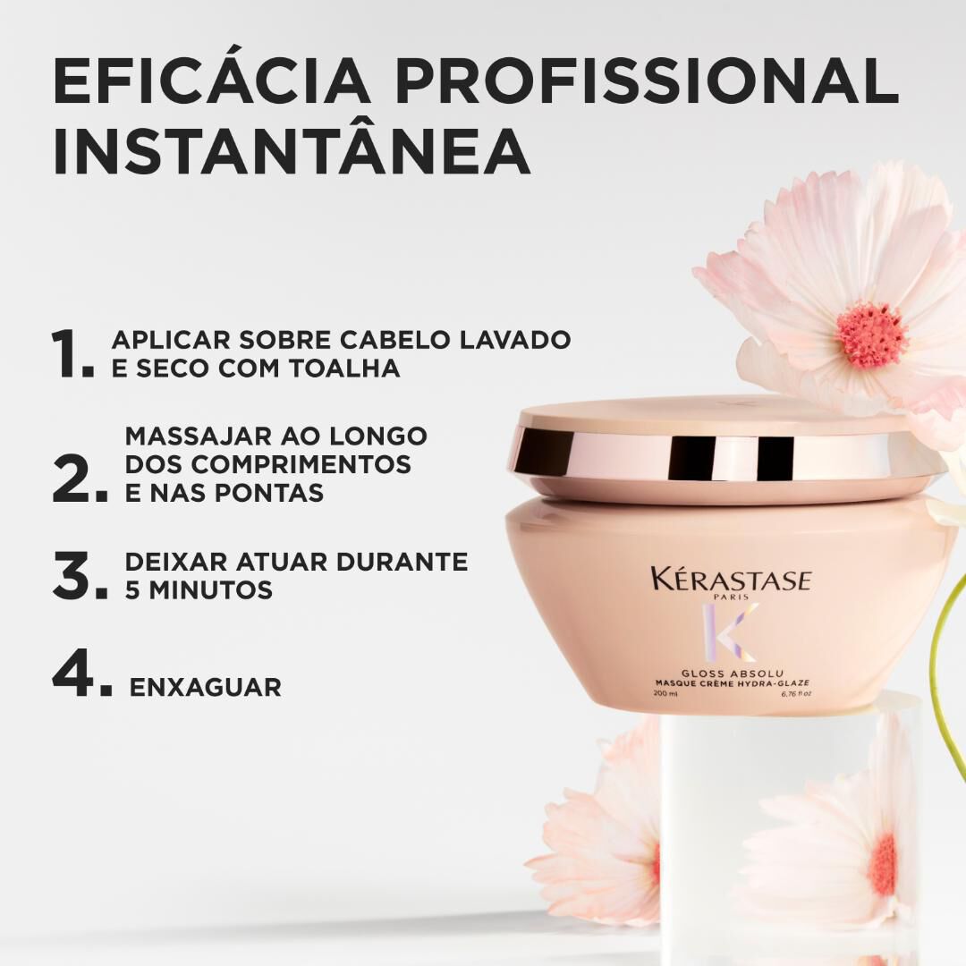 Masque Cr&egrave;me hydra-glaze - KERASTASE - Gloss Absolu - Imagem 4