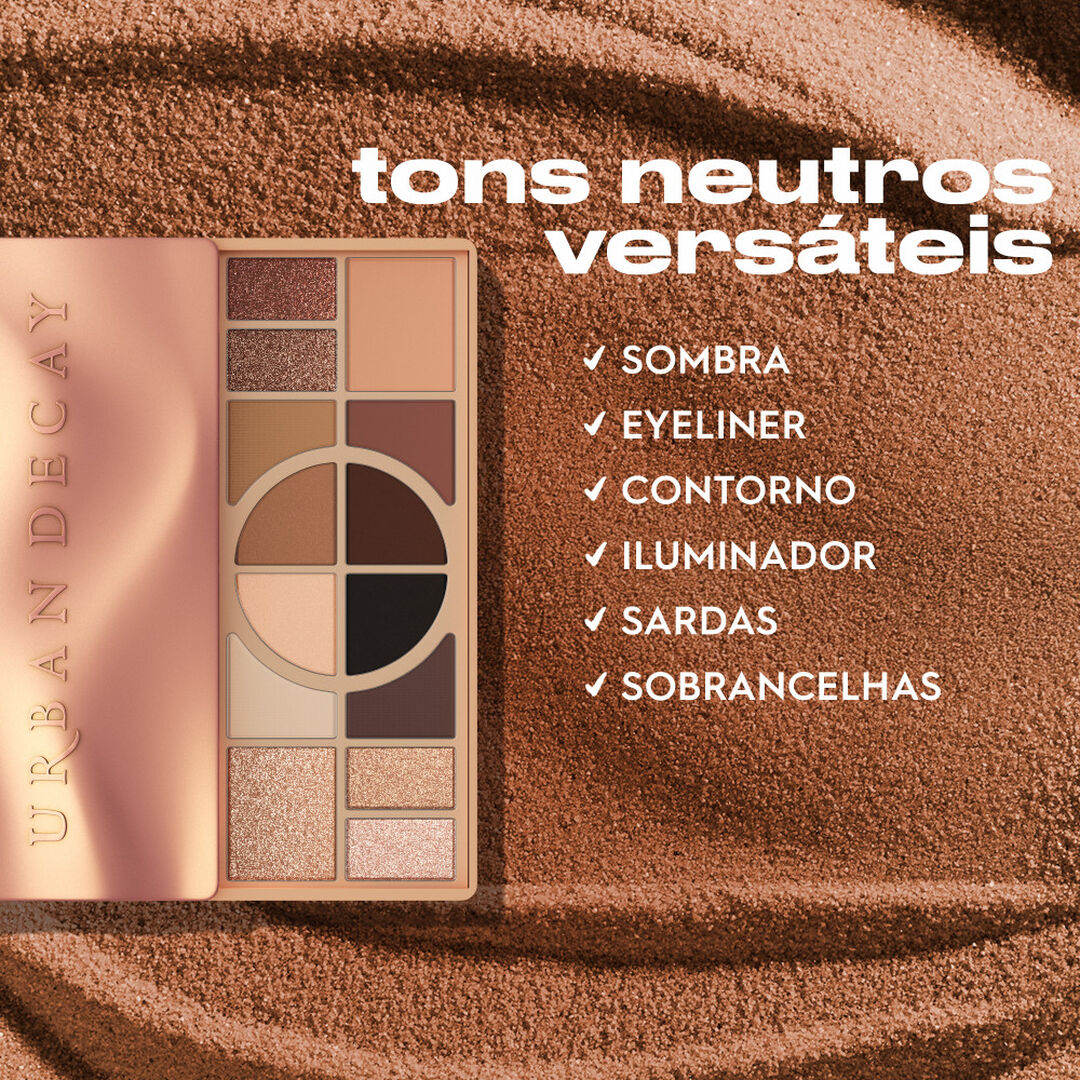 Naked Shaped Warm, Paleta de Sombras de Olhos, 14 tons multifuncionais - Urban Decay - Naked - Imagem 5