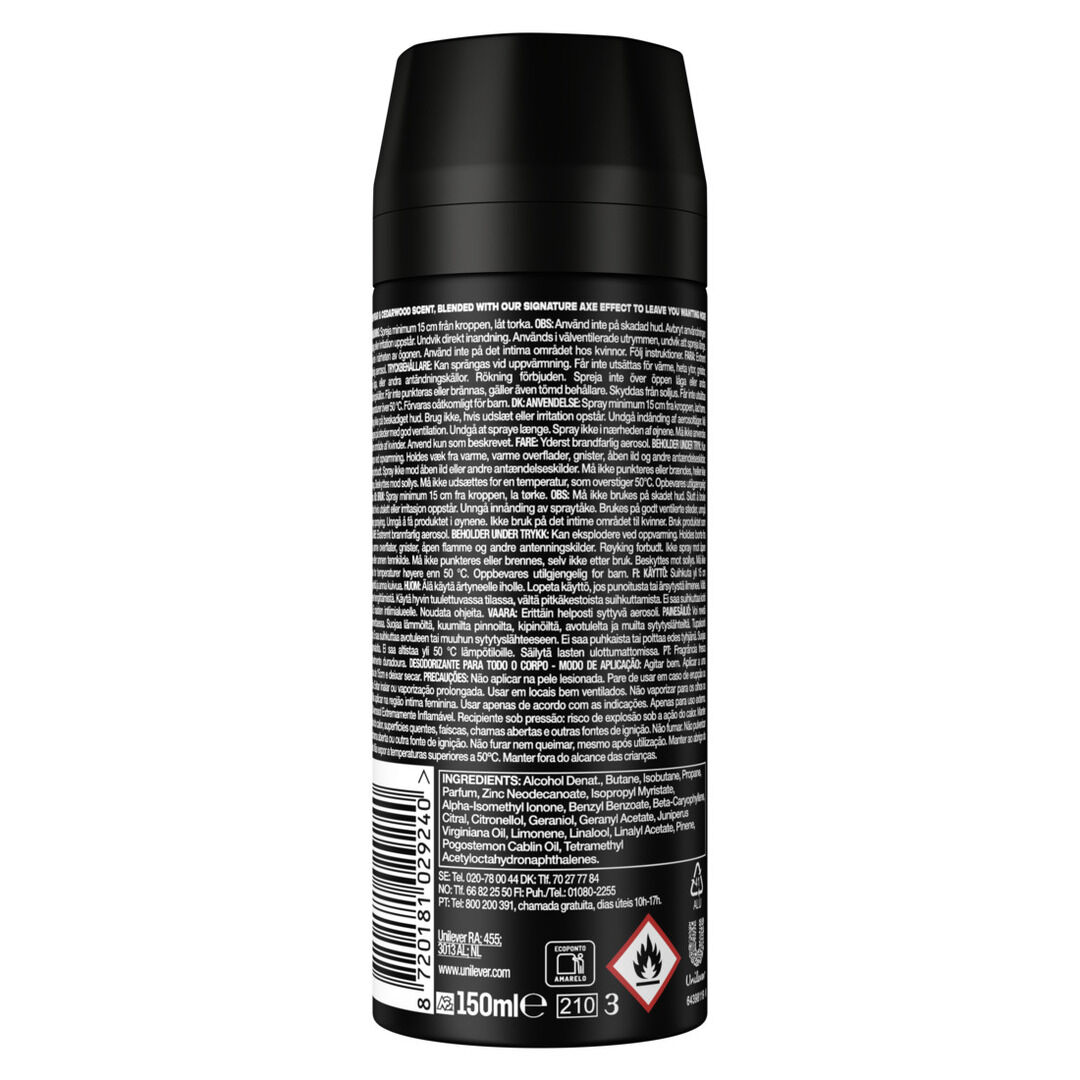 Desodorizante Men Spray Black - AXE -  - Imagem 2