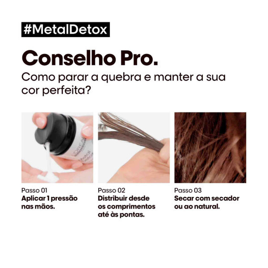Creme Leave-in Metal Detox 100ML - L'OR&Eacute;AL PROFESSIONNEL - SERIE EXPERT - Imagem 5